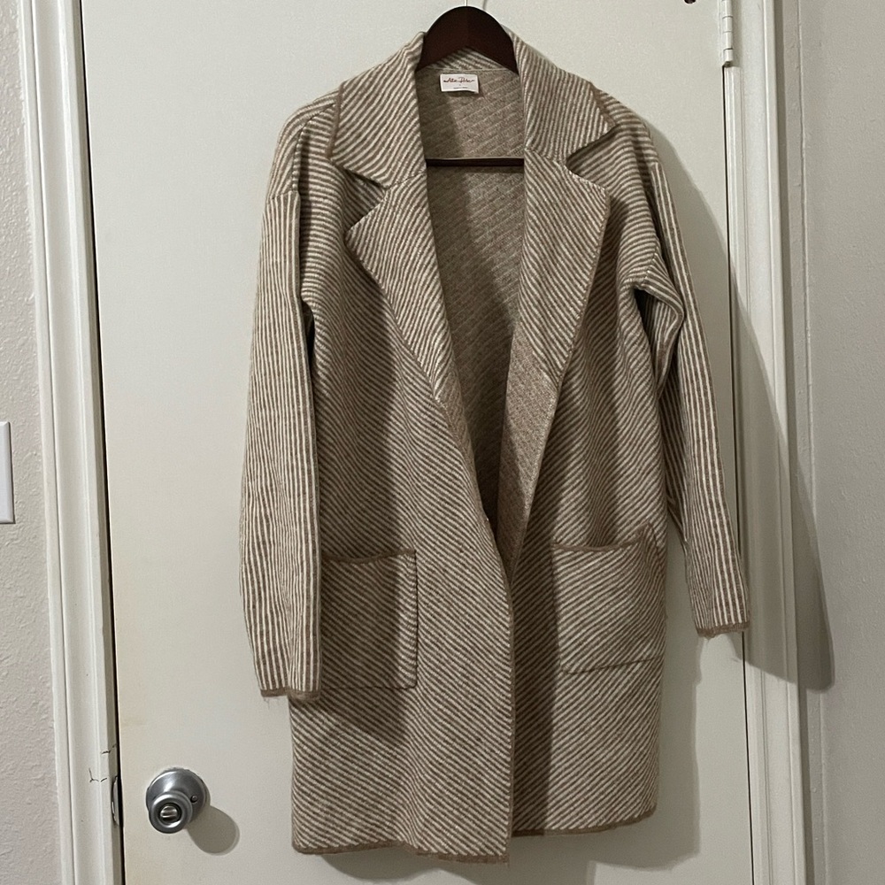 Women's Beige Cardigan Sweater Size L